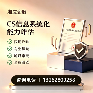潍坊CS信息系统化能力评估申报服务