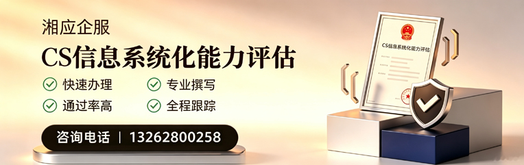 潍坊CS信息系统化能力评估申报服务